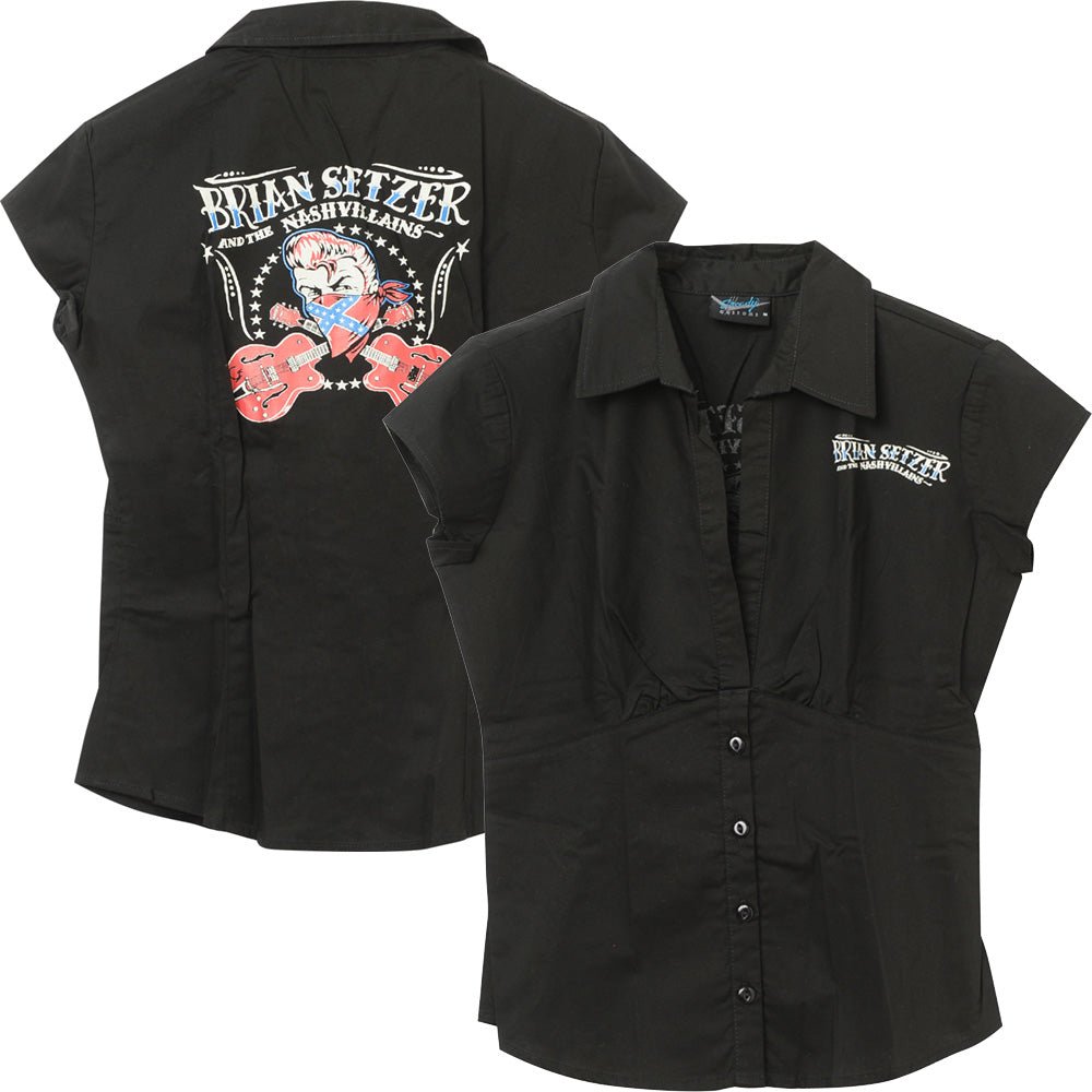 ツアー会場限定商品 BRIAN SETZER ブライアンセッツァー - Girls Western Shirt (超レア) / 襟付きシャツ / レディース - PGS